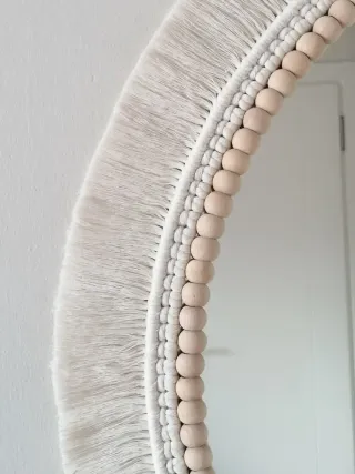 Espejo 80cms Macramé
