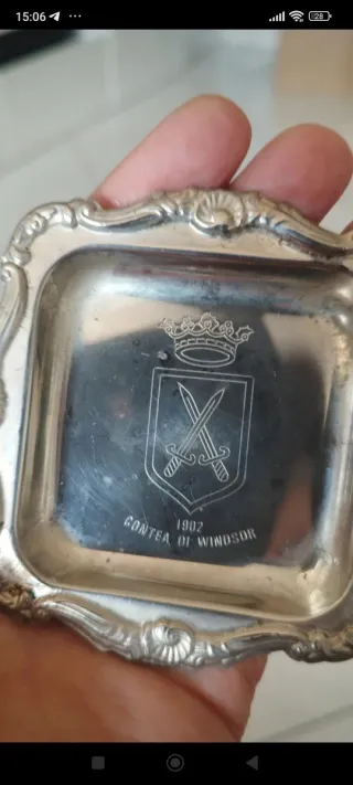 Vassoietto silver Contea di Windsor anni 70