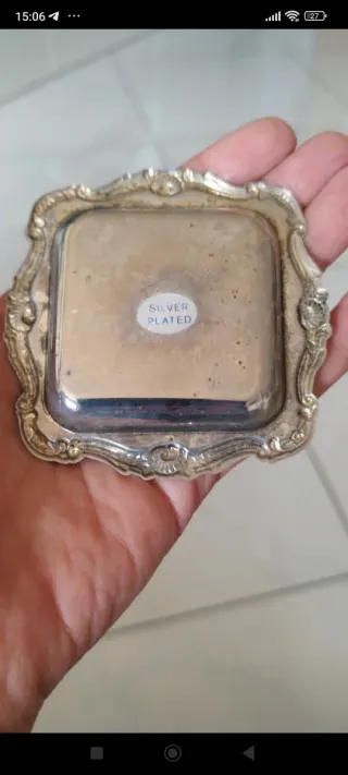 Vassoietto silver Contea di Windsor anni 70