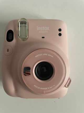 Instax Mini 11 Rosa + Funda Blanca