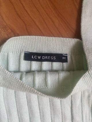 Conjunto punto canalé LC W verde menta