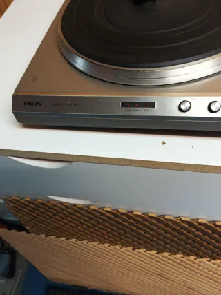 Giradiscos Philips Vintage Plata/Negro