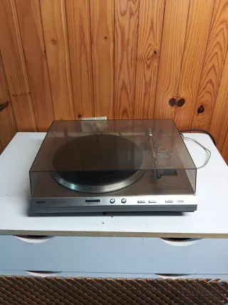 Giradiscos Philips Vintage Plata/Negro