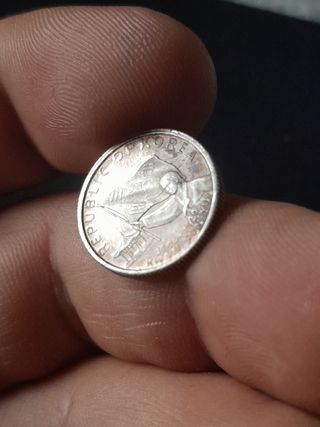 Rara Moneta Corea del Sud 50 Won 1970 Argento