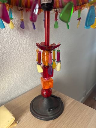 Lámpara artesanal multicolor
