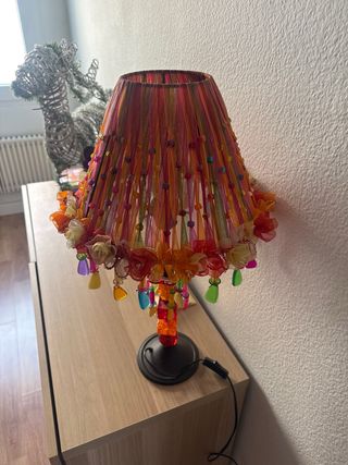 Lámpara artesanal multicolor