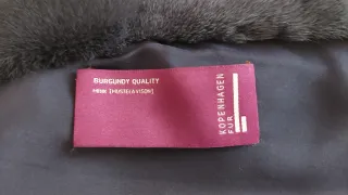 Abrigo piel sintética gris talla única