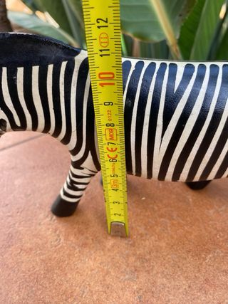 Figura Cebra Madera Decorativa