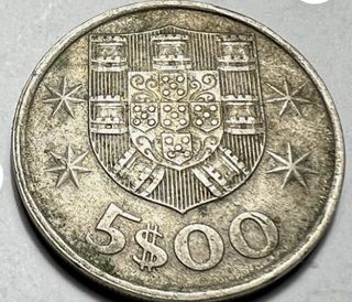 Moneda 5 Escudos Portugal