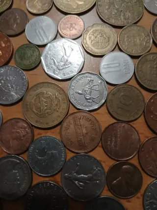 310 monedas extranjeras.