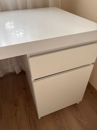 Mesa escritorio blanca 140x65 cm
