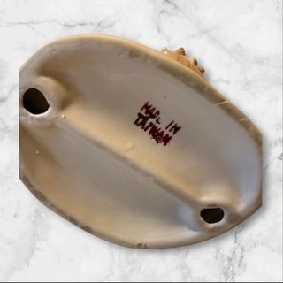 Figura vintage niño con burro y cesta