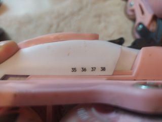 Patines en línea rosas y blancos 35_38