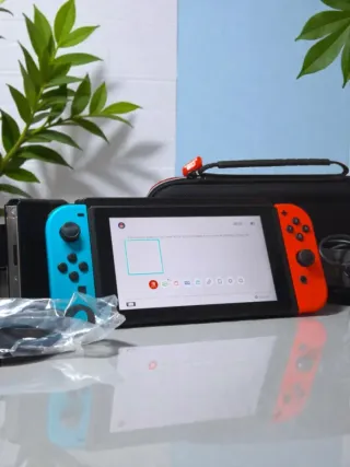 COMO NUEVA Nintendo Switch V3 Completa Azul/Rojo