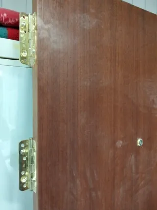 Puerta blindada madera