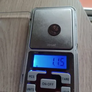 1/2 cto. 1867 Barcelona - Isabel II - Cobre