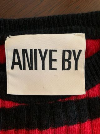 Vestito Aniye By righe rosse e nere taglia XS