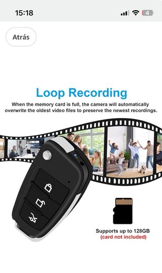 Cámara Espía Coche 1080P HD Mini •PRECINTADA•