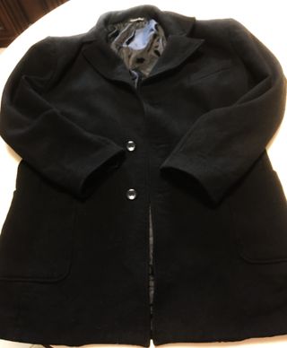 Giaccone lana nero uomo taglia M
