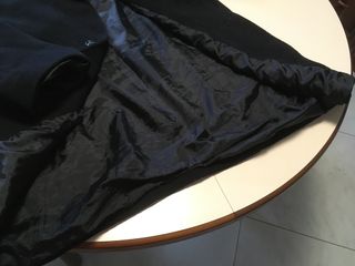 Giaccone lana nero uomo taglia M