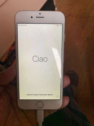 iPhone 8 Argento con bianco