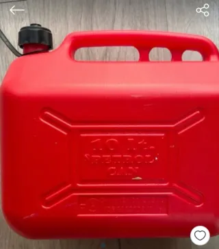 Garrafa combustible 10L roja