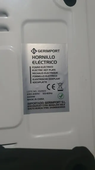 Hornillo Eléctrico