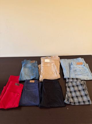 Pantalones varios colores, diferentes precios