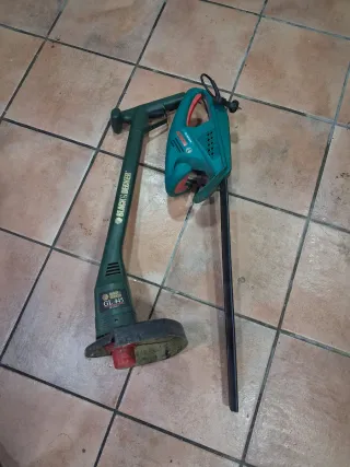 Cortasetos Bosch y recortabordes Black and  decker