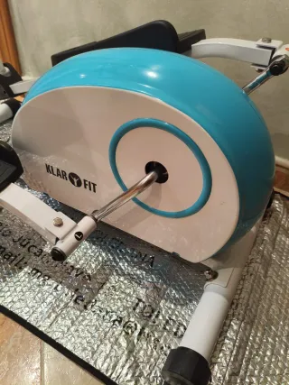 Bicicleta Elíptica Blanca y Negra