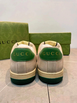 Zapatos Gucci Beige y Verde