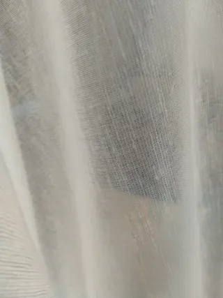 Tela visillo blanca