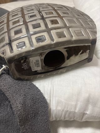 Lámpara de mesa Sia metal plateado