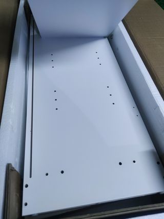 VASAGLE Armario de Baño con 2 Puertas 30 x 60 x 100 cm Blanco Nube