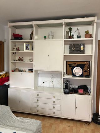 Armario comedor blanco alto