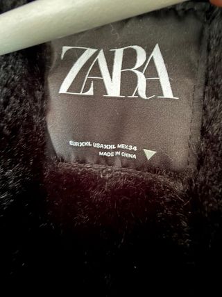 Parka Zara Negra Nueva