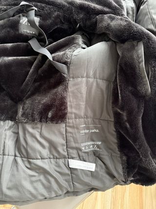 Parka Zara Negra Nueva