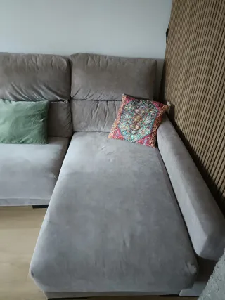 Sofá Chaiselongue Gris alta gama