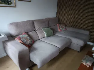 Sofá Chaiselongue Gris alta gama