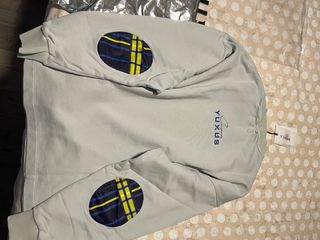 Sudadera YUXUS gris y multicolor unisex