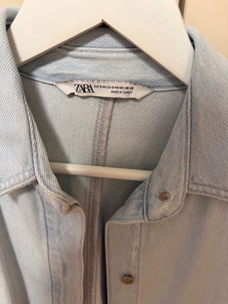 Camisa vaquera Zara Talla única