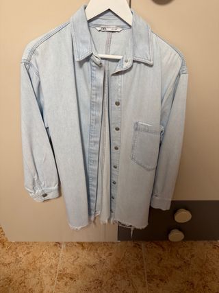 Camisa vaquera Zara Talla única