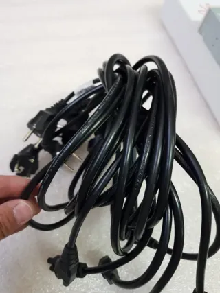 Lote 6 x Cable Alimentacion Trebol 3 pin portatil
