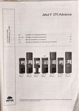 Estufa leña noruega casi nueva