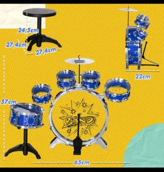 Batería infantil azul