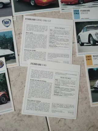 Fichas técnicas coches clásicos