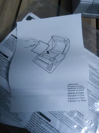 Brother TD-4100N - Impresora de Etiquetas (Térmica Directa, 300 x 300 dpi, 92 Ipm, USB 2.0, Ethernet, 2 MB, 10,2 cm) Gris