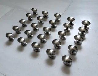 25 Pomos Plateados (NUEVOS)