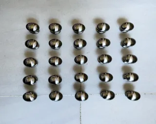 25 Pomos Plateados (NUEVOS)