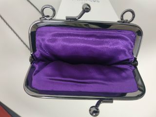 Bolso Fiesta Lentejuelas Negro Cadena